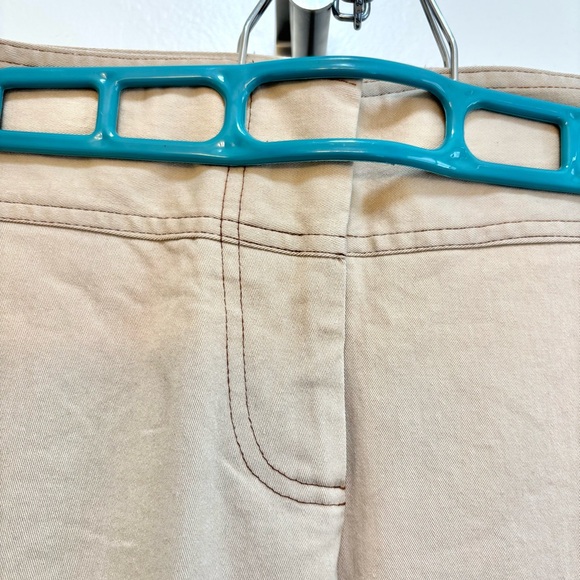 Vintage Catherine Jane Beige Straight Leg Canvas Cropped Pants Size Small 26 - Picture 4 of 8